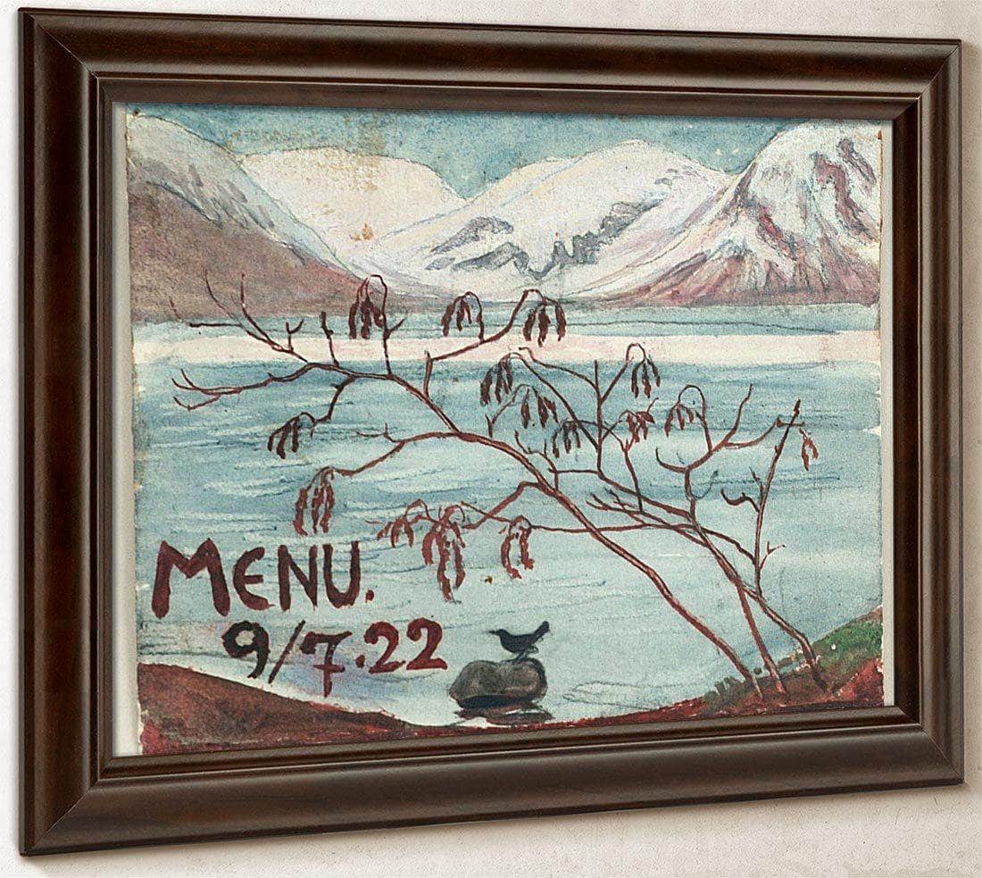 Menu 9 7.22 By Nicolai Astrup Fine Art Print