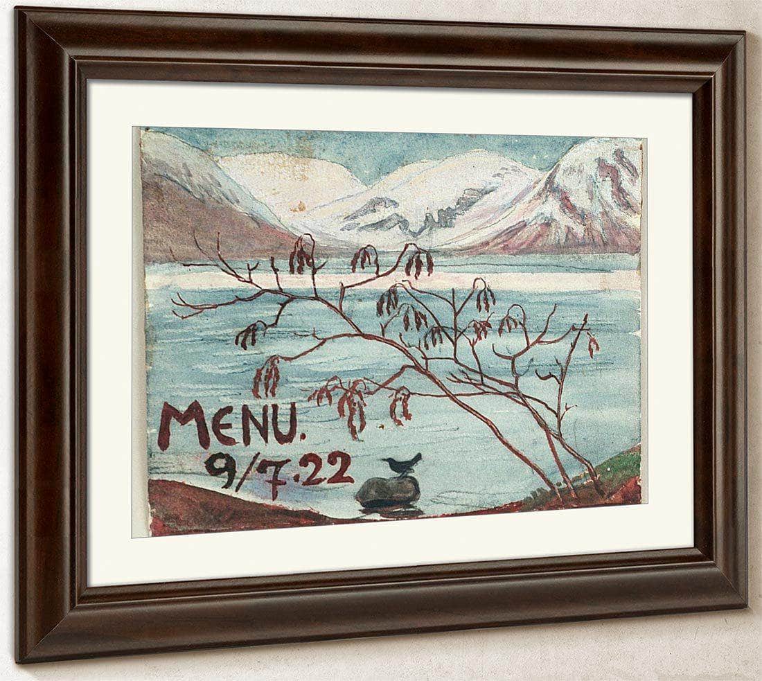 Menu 9 7.22 By Nicolai Astrup Fine Art Print