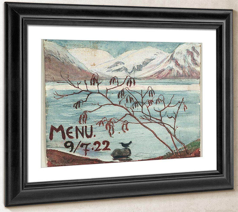 Menu 9 7.22 By Nicolai Astrup Fine Art Print
