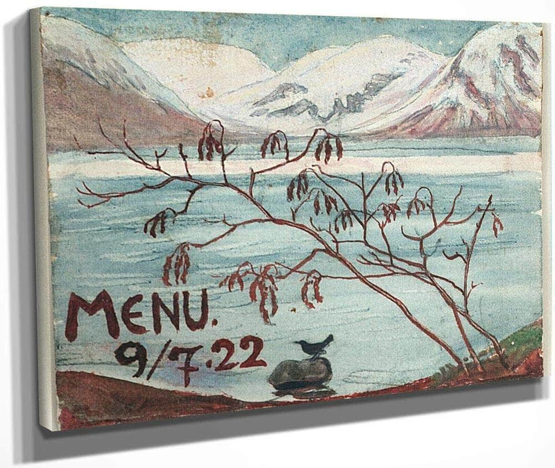Menu 9 7.22 By Nicolai Astrup Fine Art Print