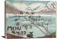 Menu 9 722 Nicolai Astrup Reproduction Fine Art Print