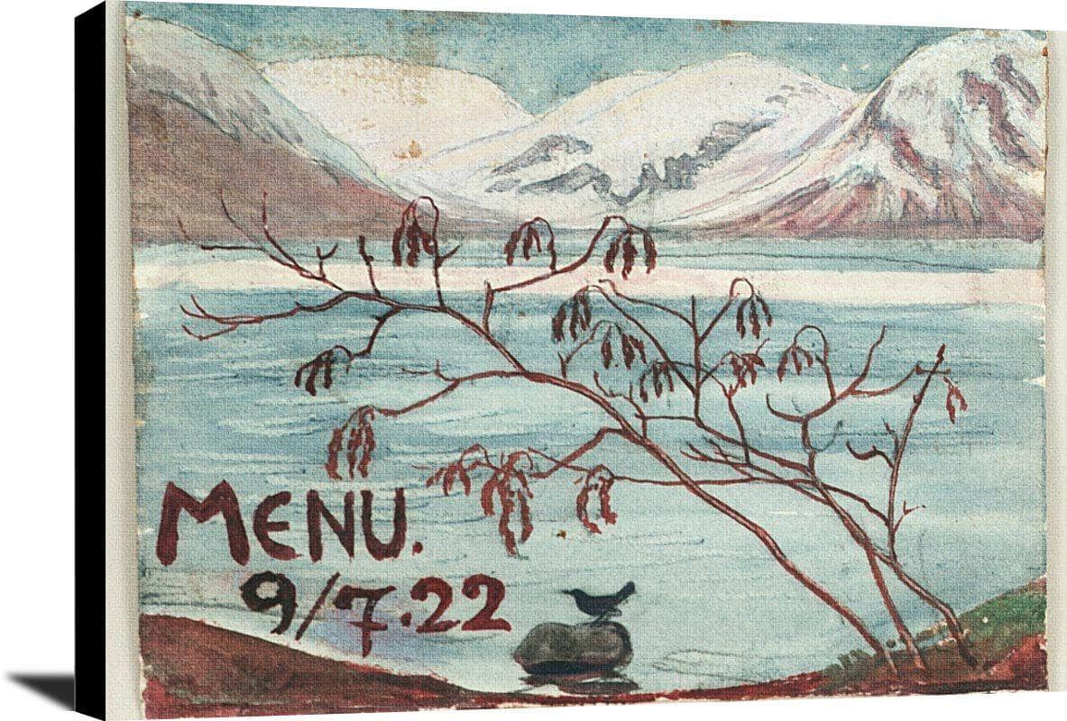 Menu 9 722 Nicolai Astrup Reproduction Fine Art Print