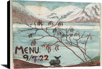 Menu 9 722 Nicolai Astrup Reproduction Fine Art Print