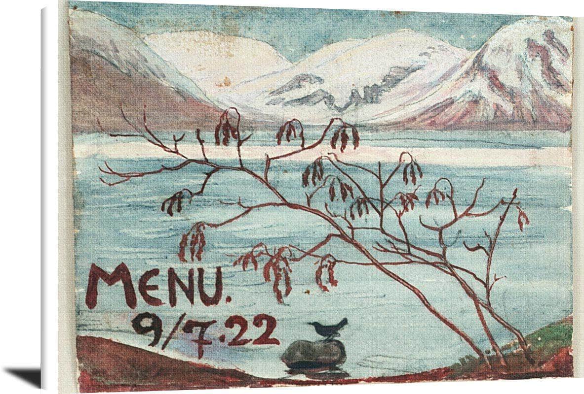 Menu 9 722 Nicolai Astrup Reproduction Fine Art Print