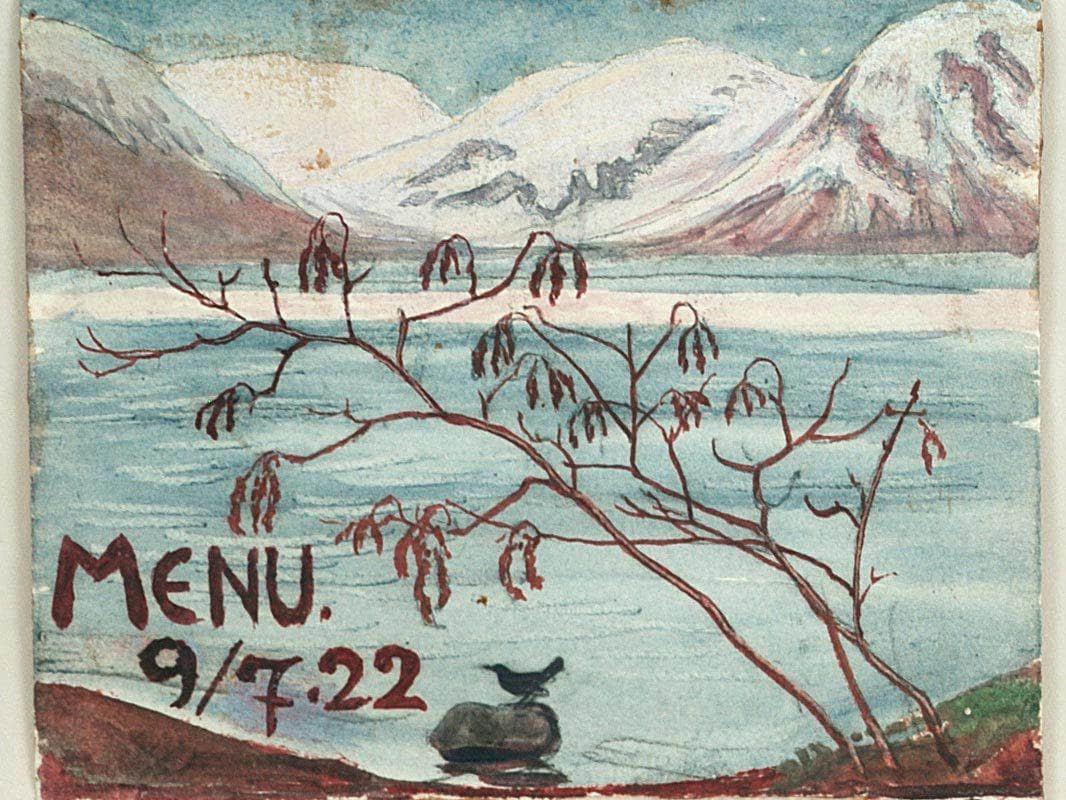 Menu 9 722 Nicolai Astrup Reproduction Fine Art Print