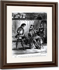 Mephistopheles And The Pupil, From Goethe's Faust By Ferdinand Victor Eugene Delacroix Fine Art Print