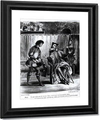 Mephistopheles And The Pupil, From Goethe's Faust By Ferdinand Victor Eugene Delacroix Fine Art Print