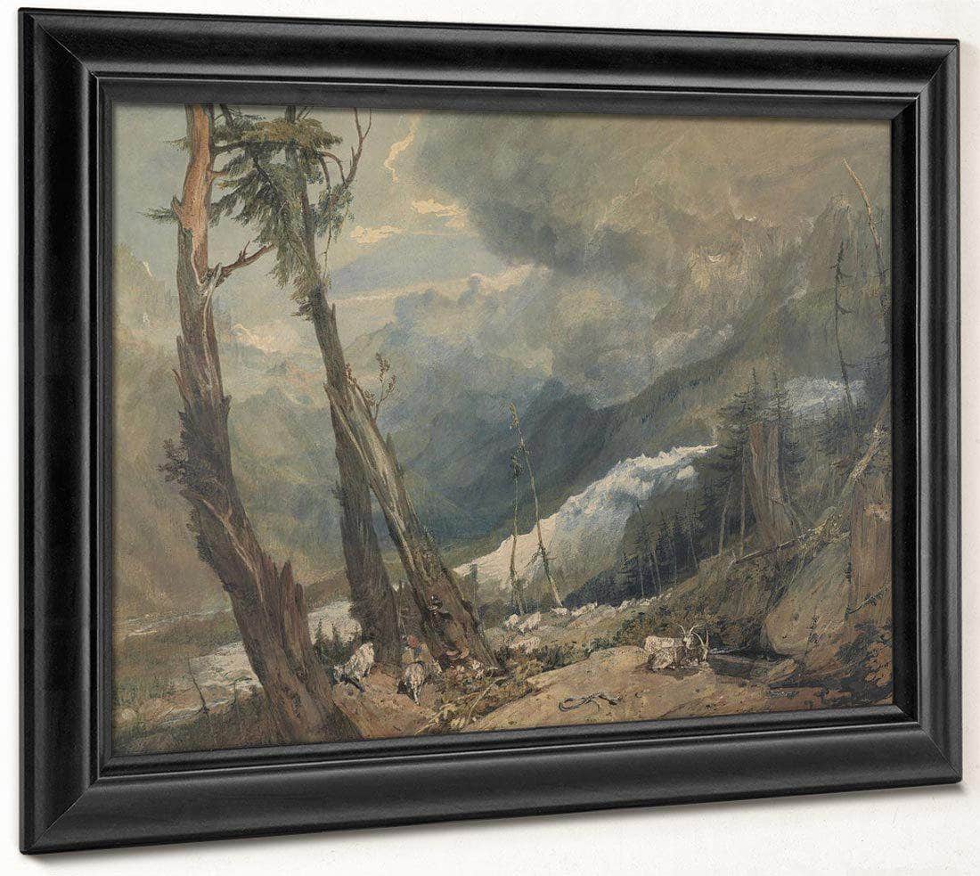 Mer De Glace In The Valley Of Chamouni Switzerland By Joseph Mallord William Turner Fine Art Print