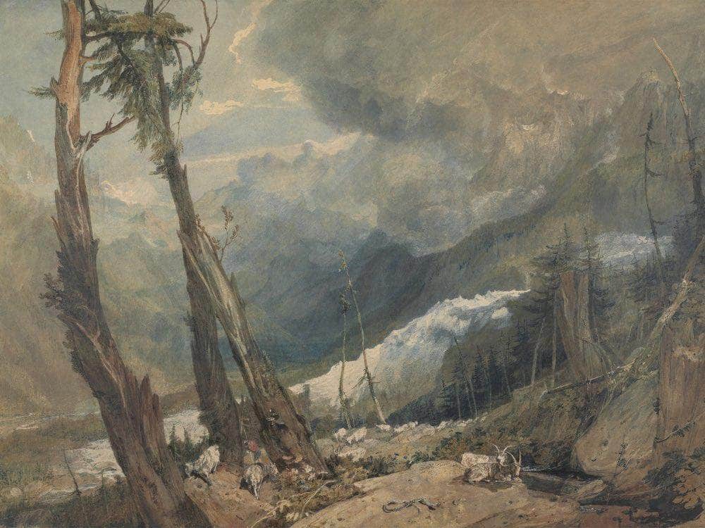 Mer De Glace In The Valley Of Chamouni Switzerland By Joseph Mallord William Turner Fine Art Print