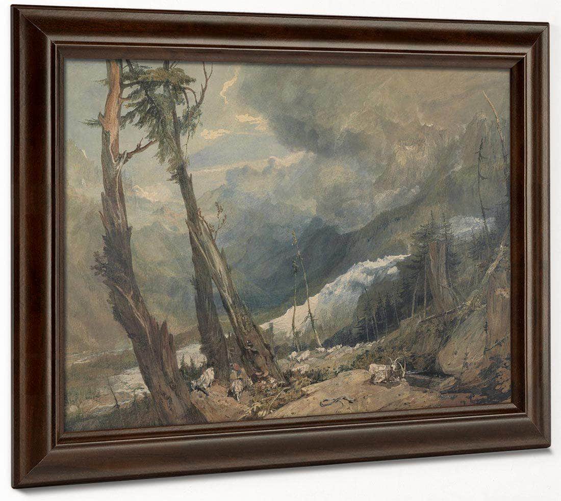 Mer De Glace In The Valley Of Chamouni Switzerland By Joseph Mallord William Turner Fine Art Print