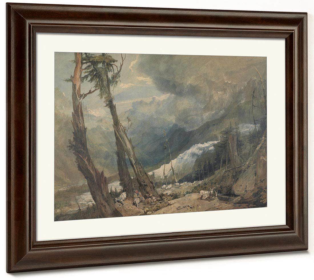 Mer De Glace In The Valley Of Chamouni Switzerland By Joseph Mallord William Turner Fine Art Print