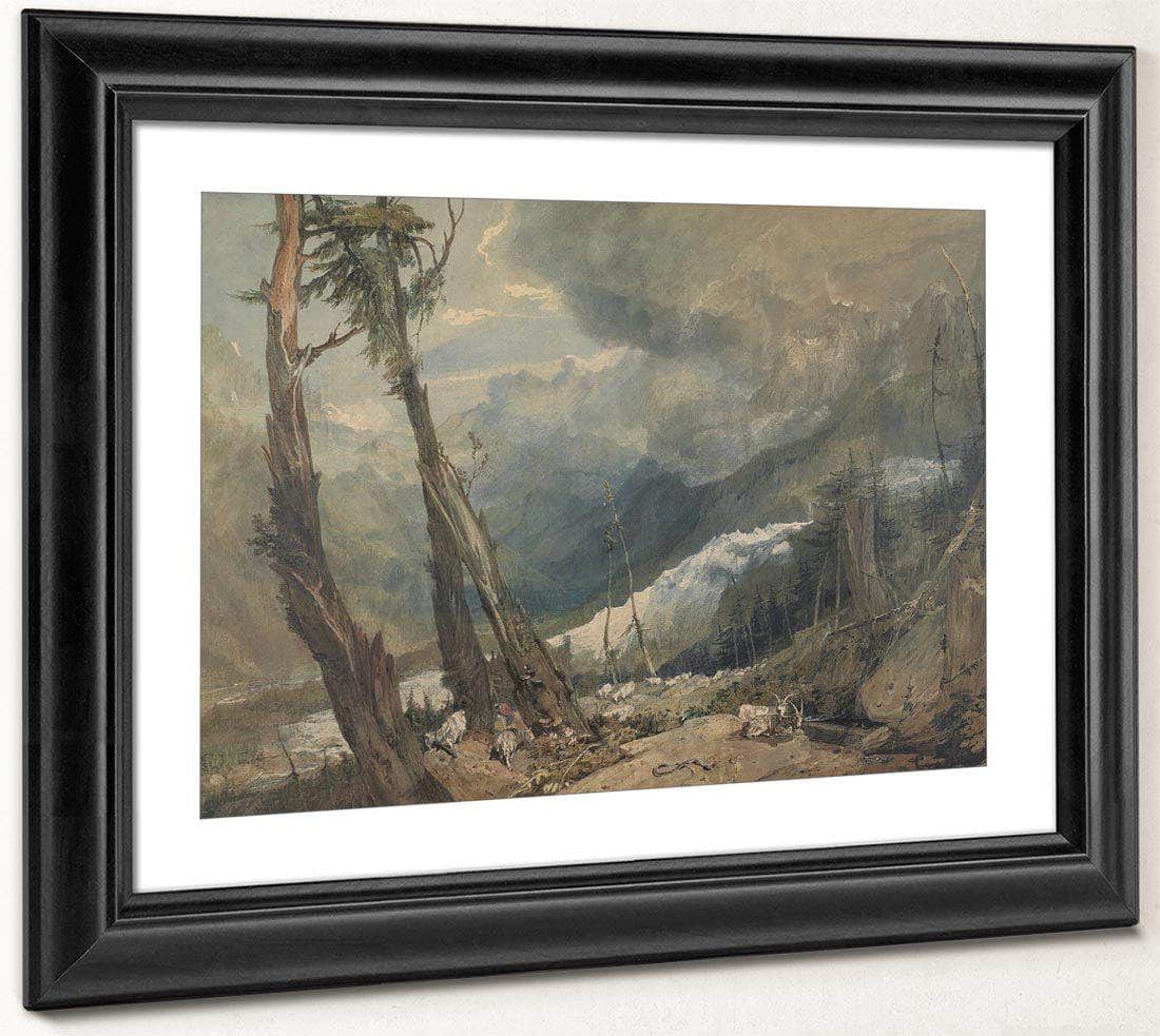 Mer De Glace In The Valley Of Chamouni Switzerland By Joseph Mallord William Turner Fine Art Print