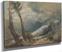 Mer De Glace In The Valley Of Chamouni Switzerland By Joseph Mallord William Turner Fine Art Print