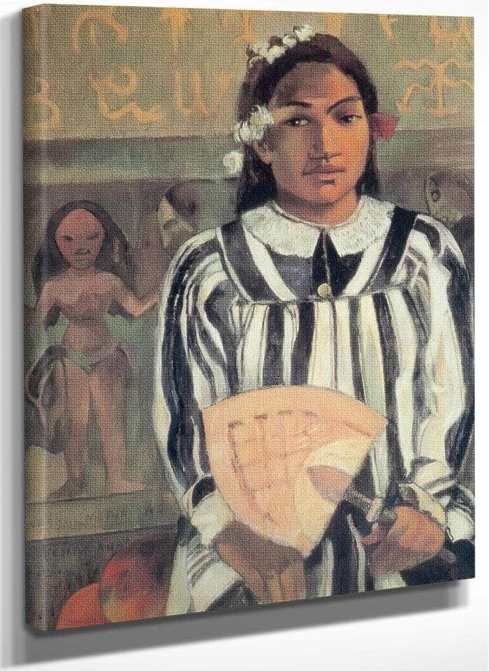 Merabi Metua No Tehama ( Teha Amana Has Many Parents) By Paul Gauguin Fine Art Print