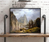 Merced River, Yosemite Valley Painting Albert Bierstadt Canvas Art Fine Art Print