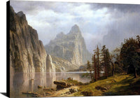 Merced River, Yosemite Valley Painting Albert Bierstadt Canvas Art Fine Art Print