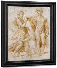 Mercury Offering The Cup Of Immortality To Psyche By Raphael Fine Art Print