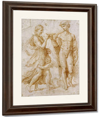 Mercury Offering The Cup Of Immortality To Psyche By Raphael Fine Art Print