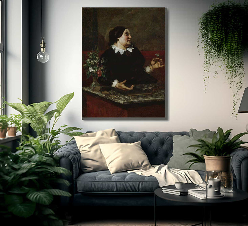 Mere Gregoire By Gusave Courbet Fine Art Print