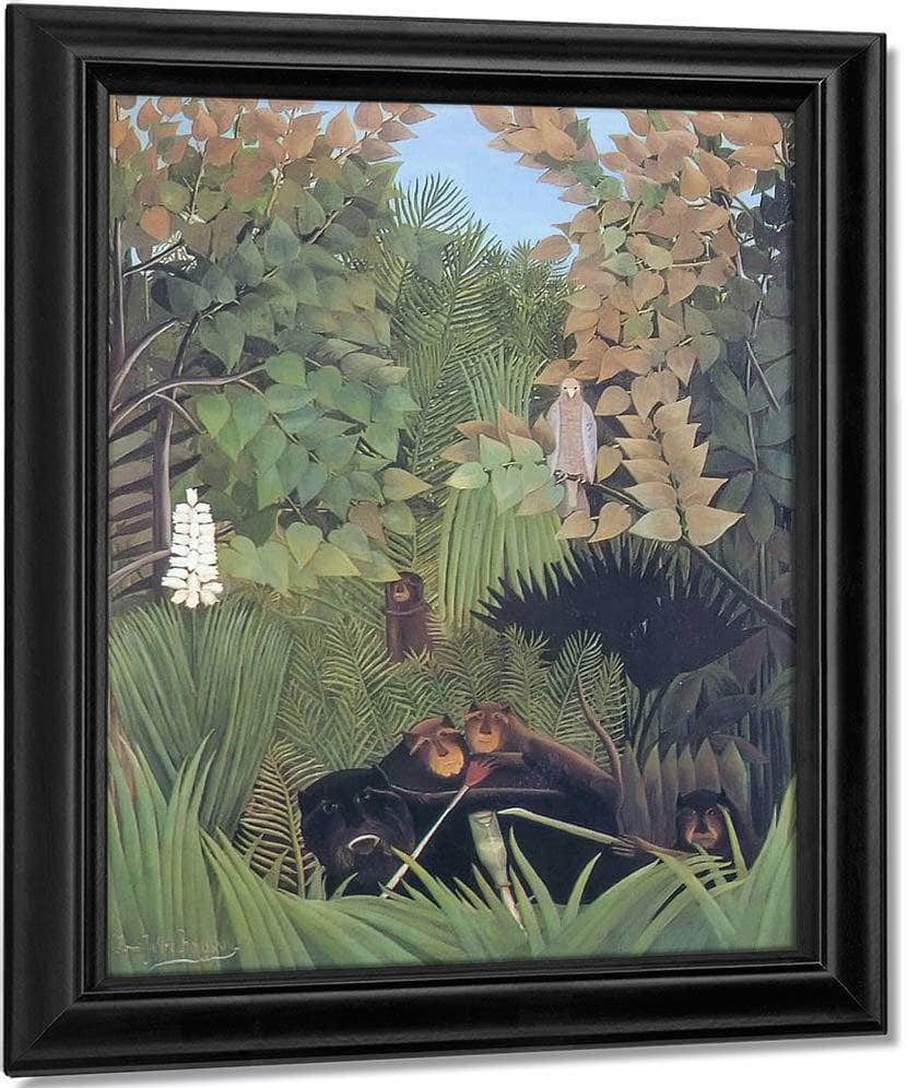Merry Jesters About 1906 By Henri Rousseau Fine Art Print