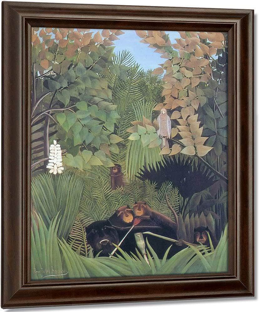 Merry Jesters About 1906 By Henri Rousseau Fine Art Print