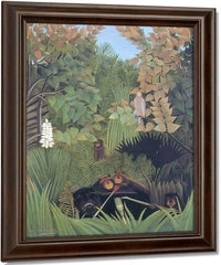 Merry Jesters About 1906 By Henri Rousseau Fine Art Print