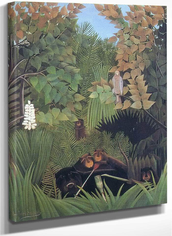 Merry Jesters About 1906 By Henri Rousseau Fine Art Print