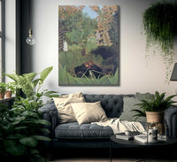 Merry Jesters About 1906 By Henri Rousseau Fine Art Print