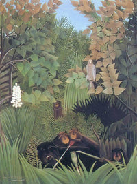 Merry Jesters About 1906 By Henri Rousseau Fine Art Print