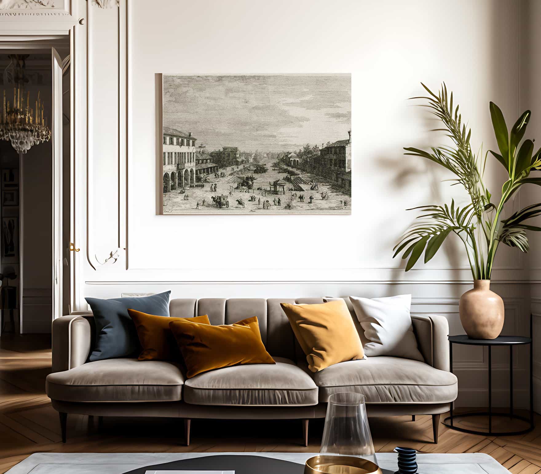 Mestre By Canaletto Fine Art Print