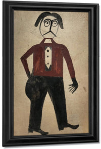 Mexican Man By Bill Traylor Fine Art Print