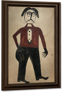 Mexican Man By Bill Traylor Fine Art Print