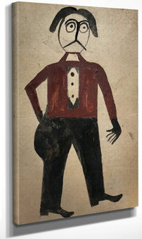 Mexican Man By Bill Traylor Fine Art Print