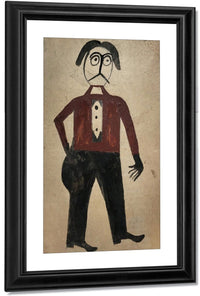 Mexican Man By Bill Traylor Fine Art Print