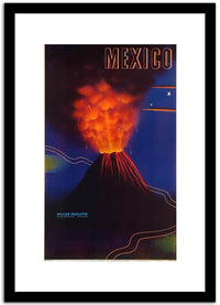Mexico  Vintage Postera Fine Art Print