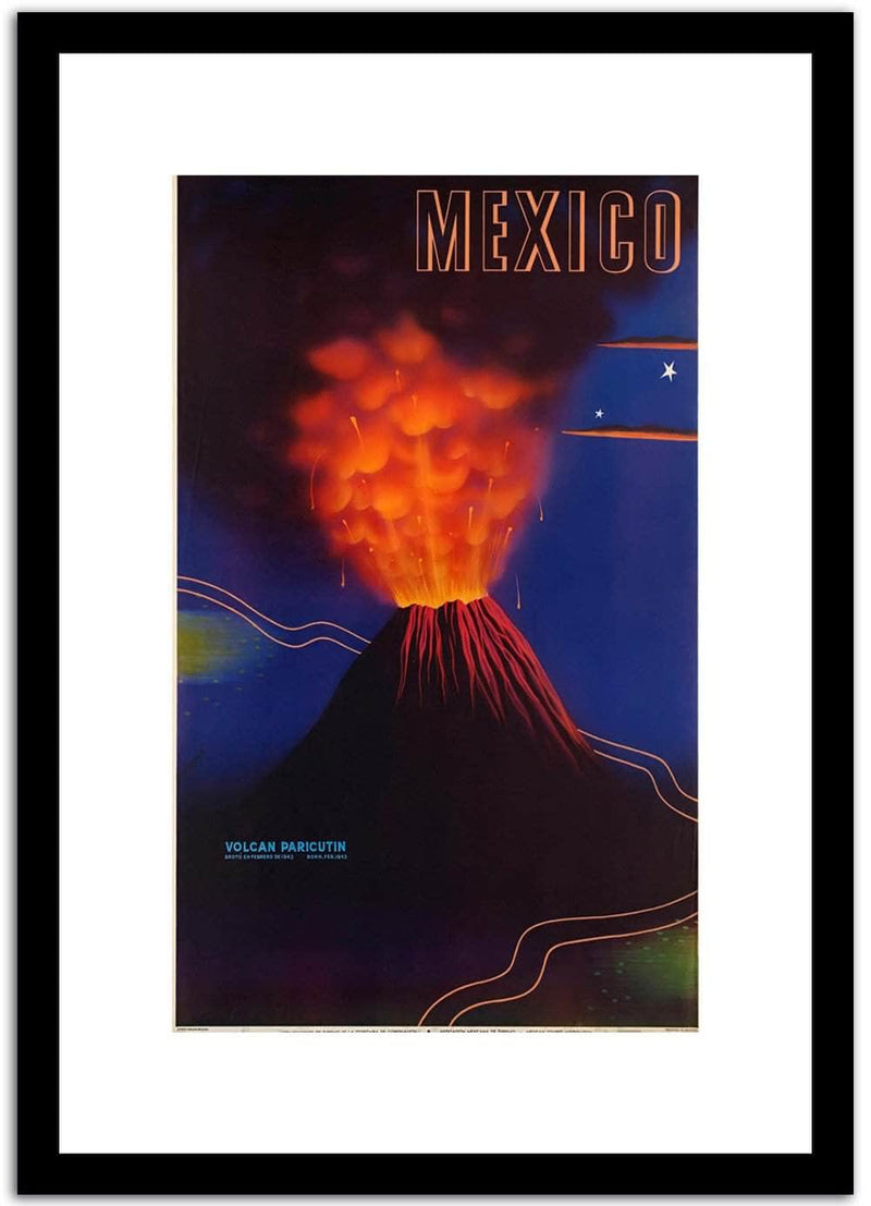 Mexico  Vintage Postera Fine Art Print