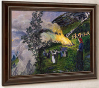Midsummer Eve Bonfire 1 By Nicolai Astrup Fine Art Print