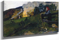 Midsummer Eve Bonfire By Nicolai Astrup Fine Art Print