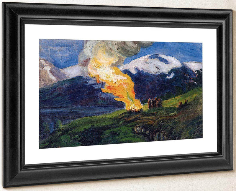 Midsummer Eve Bonfire (Sketch) By Nicolai Astrup Fine Art Print