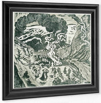 Midsummer Eve Bonfire (Woodcut) By Nicolai Astrup Fine Art Print