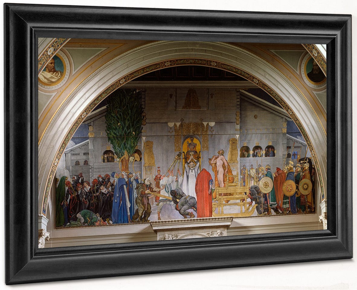 Midwinters Sacrifice By Carl Larsson Fine Art Print