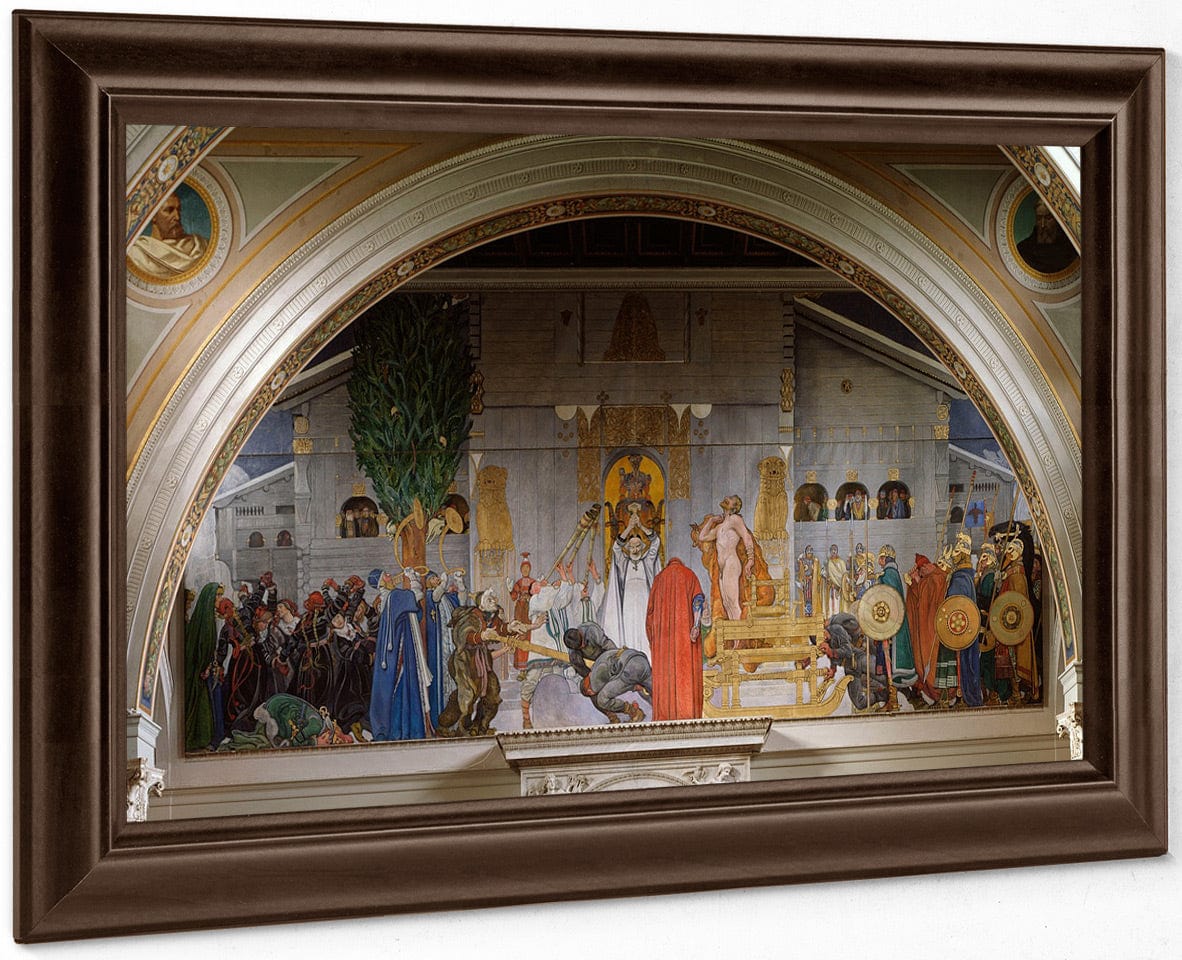 Midwinters Sacrifice By Carl Larsson Fine Art Print