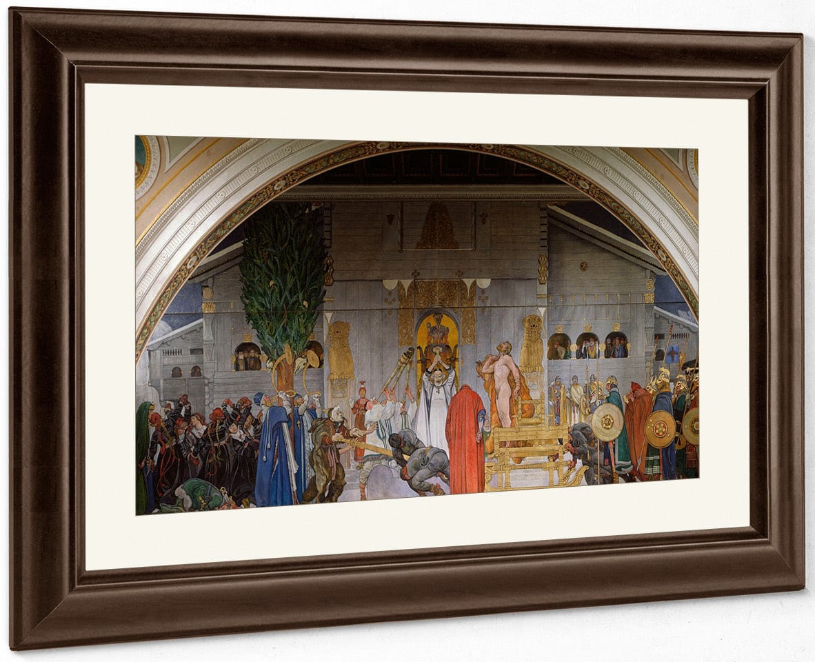 Midwinters Sacrifice By Carl Larsson Fine Art Print