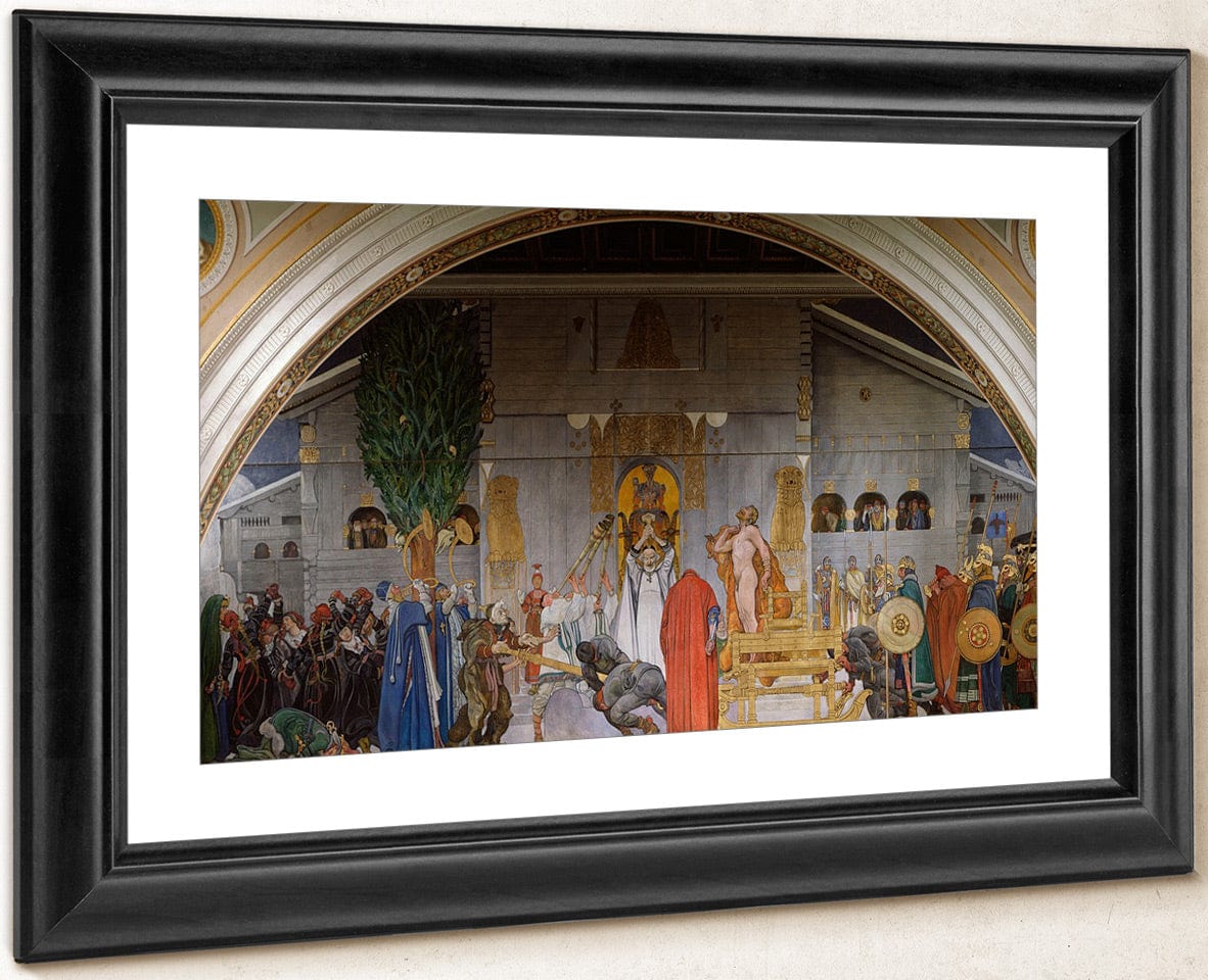 Midwinters Sacrifice By Carl Larsson Fine Art Print