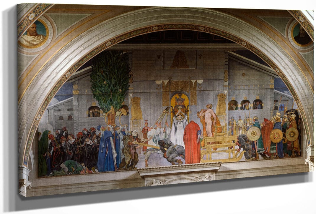 Midwinters Sacrifice By Carl Larsson Fine Art Print