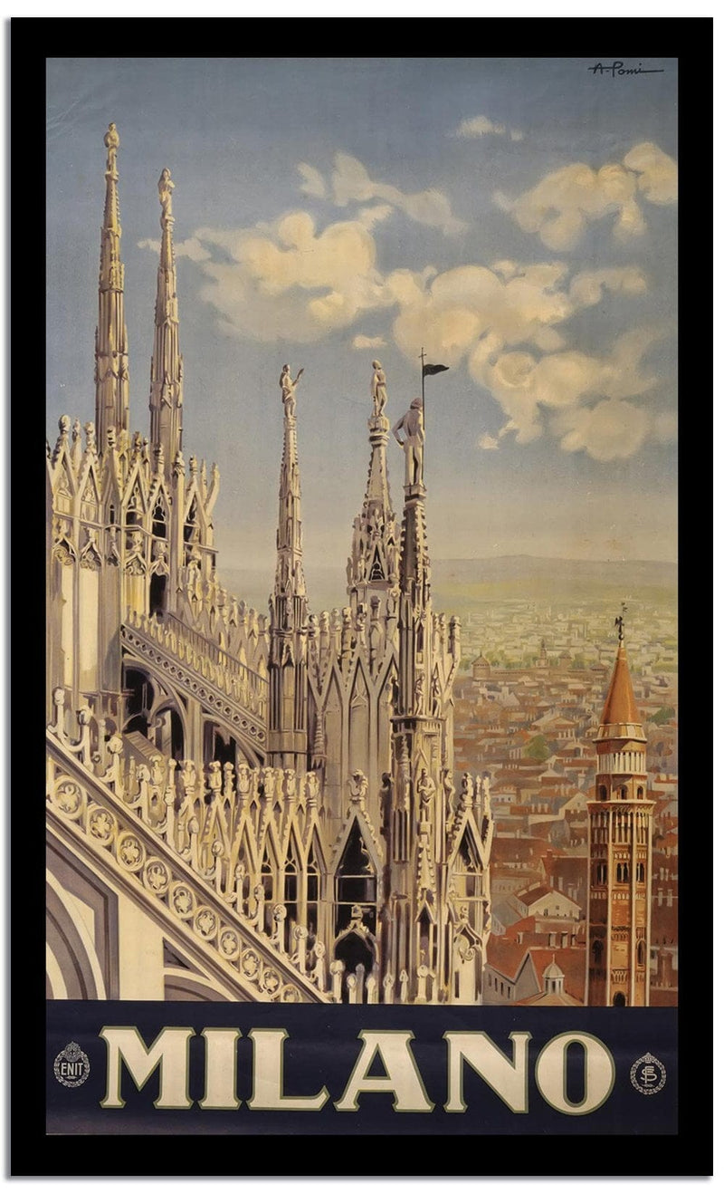 Milano  Vintage Poster Fine Art Print