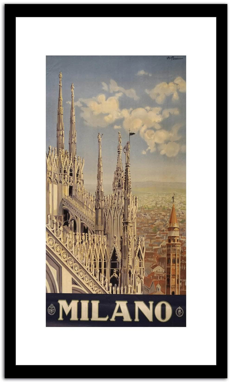 Milano  Vintage Poster Fine Art Print
