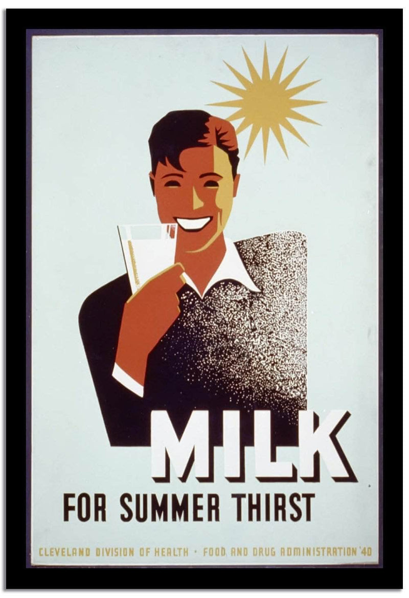 Milk  Vintage Poster Fine Art Print