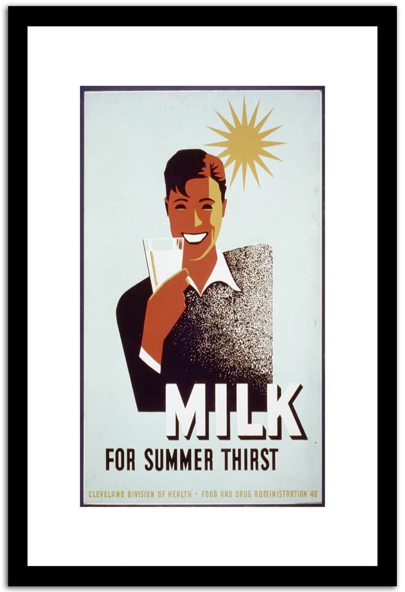 Milk  Vintage Poster Fine Art Print