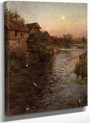 Mill In Moonlight By Louis Aston Knight Fine Art Print